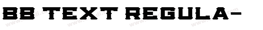 BB Text Regula字体转换